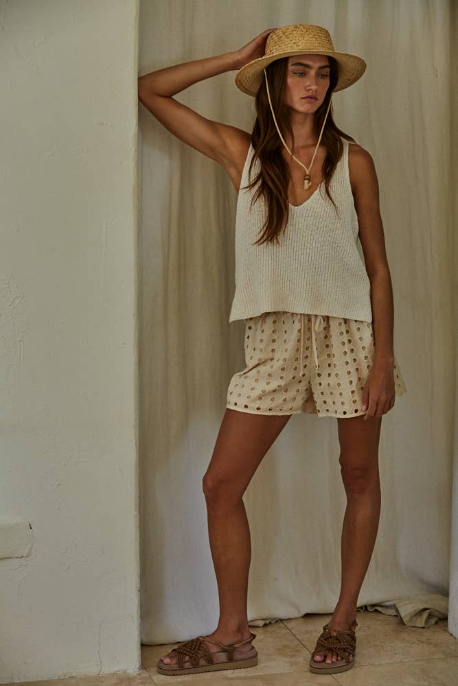 Crème Knit Tank