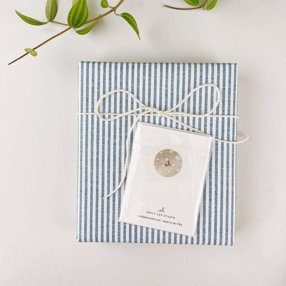 Hydrangea stem mini enclosure notecard
