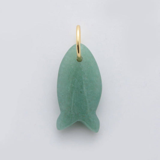 Aventurine Fish Charm