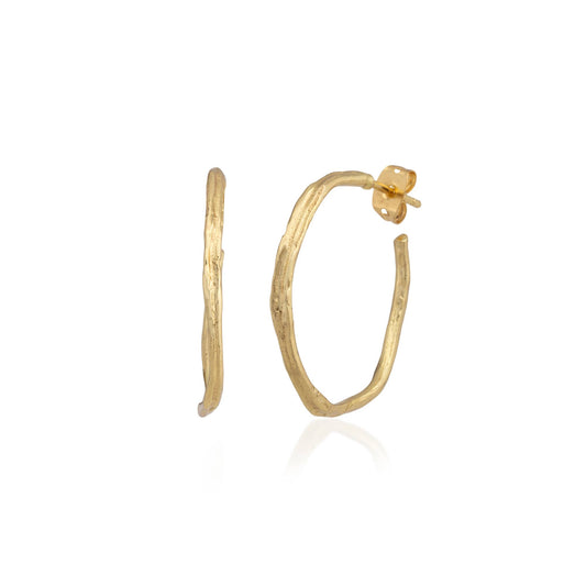 Organic Hoop Earrings