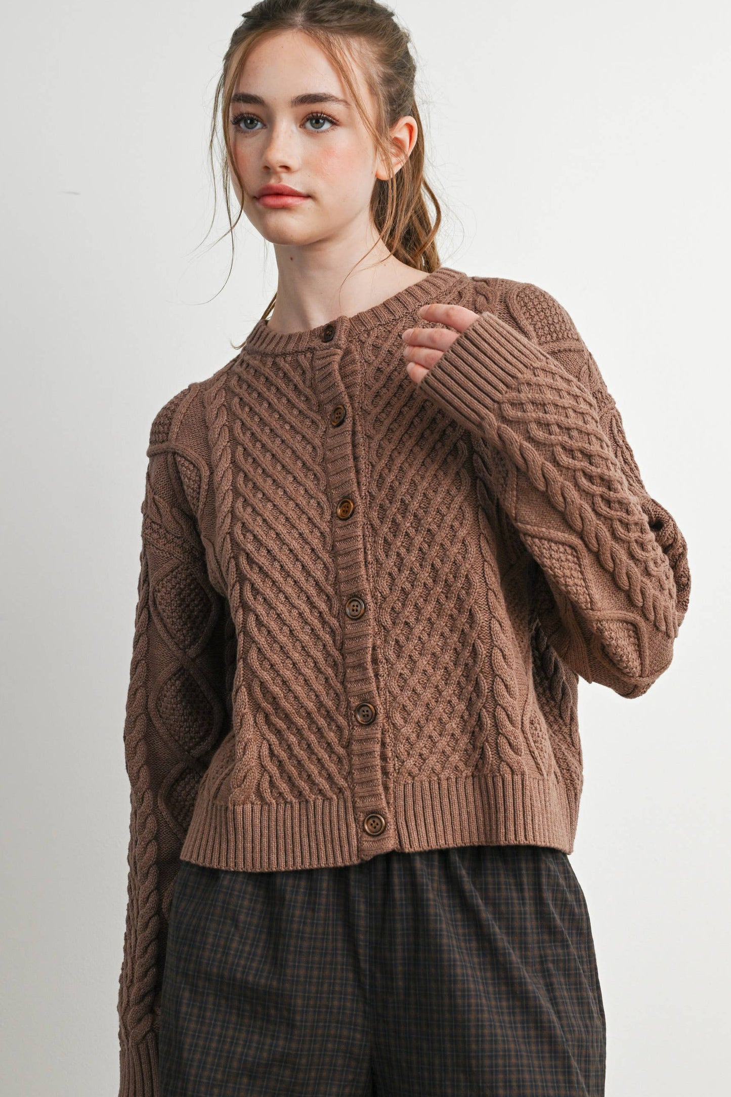 Jules Cable Knit Cardigan
