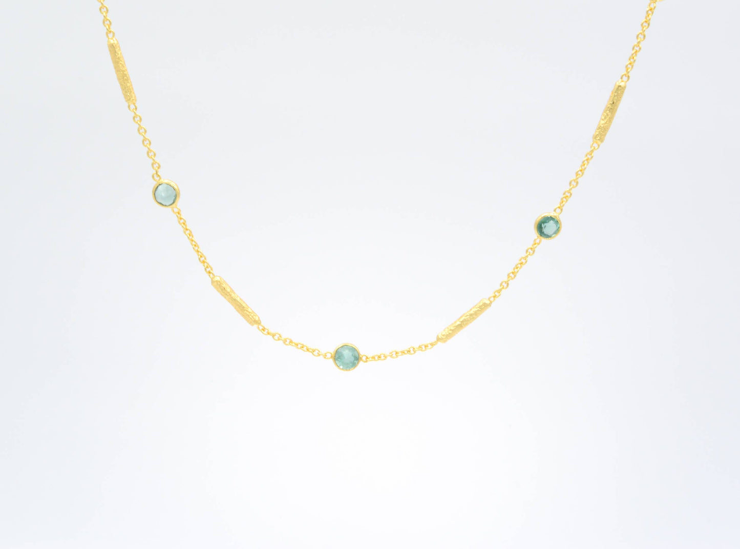 Green tourmaline necklace