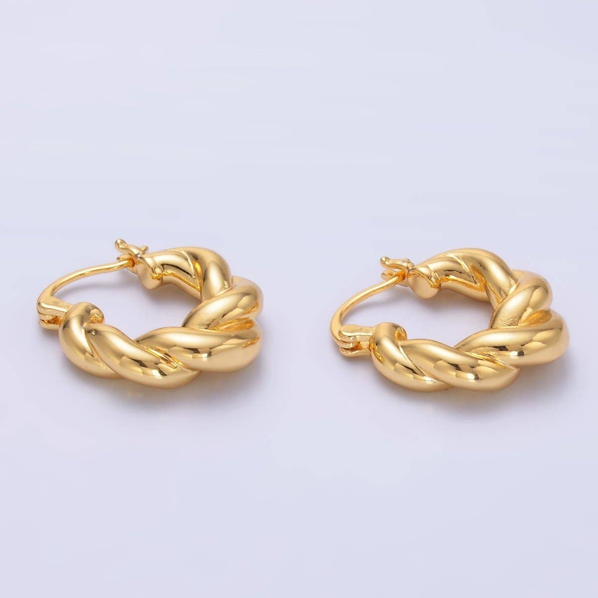 Chubby Twisted Hoops