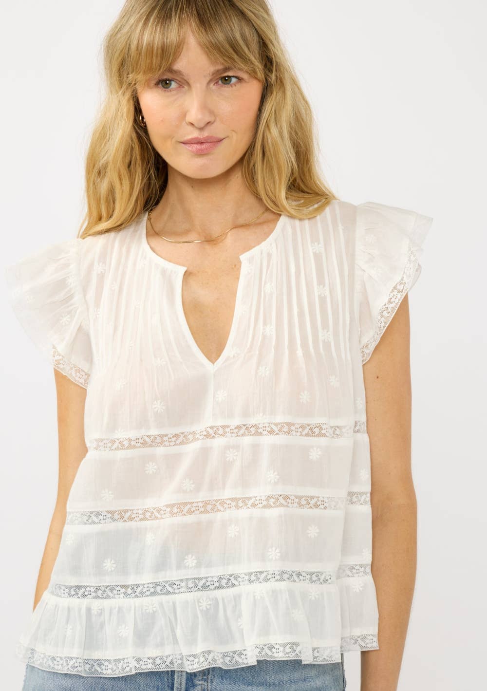Josie Ruffle Sleeve Top
