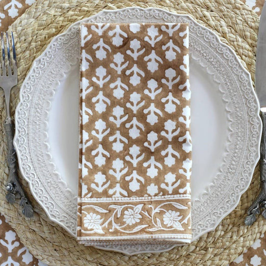 Napkin Charlotte Caramel, Set of 2