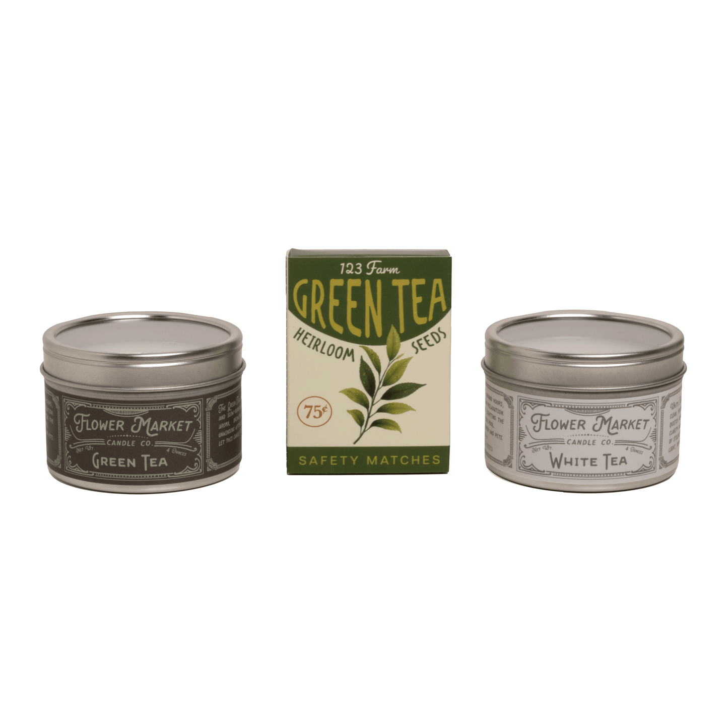 Tea Garden Candles Set