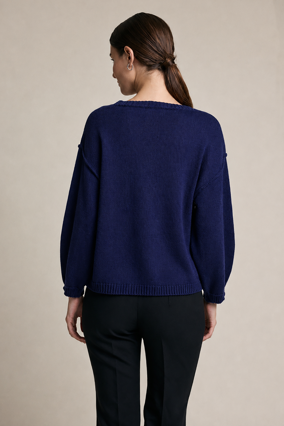 Bonjour Bouclé Lettering Sweater