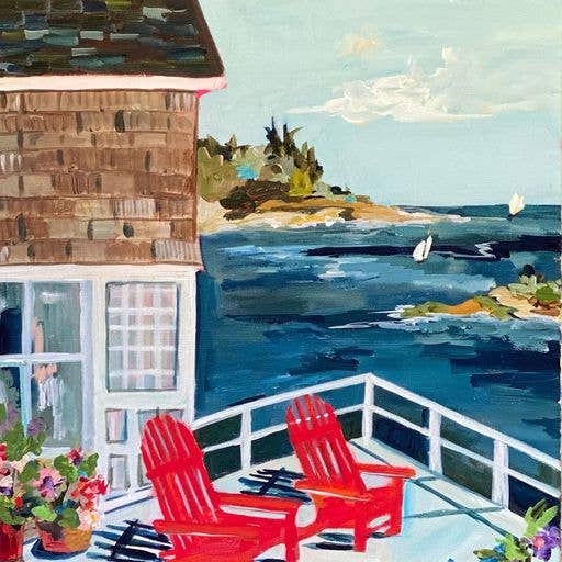 Room with a View Greeting Card