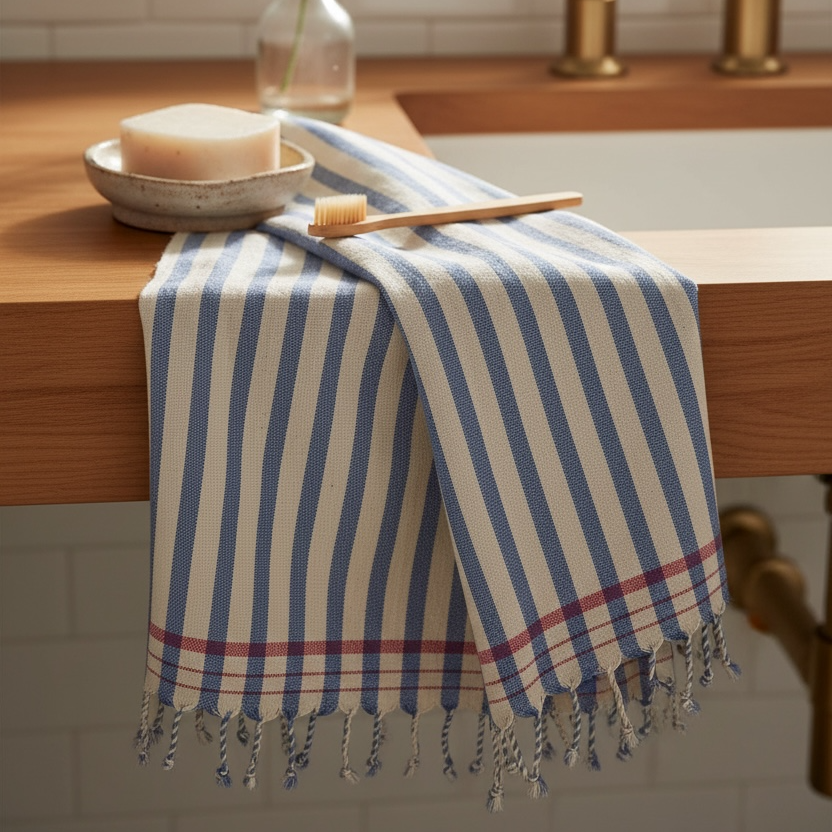 Cottage Stripe Hand Towel