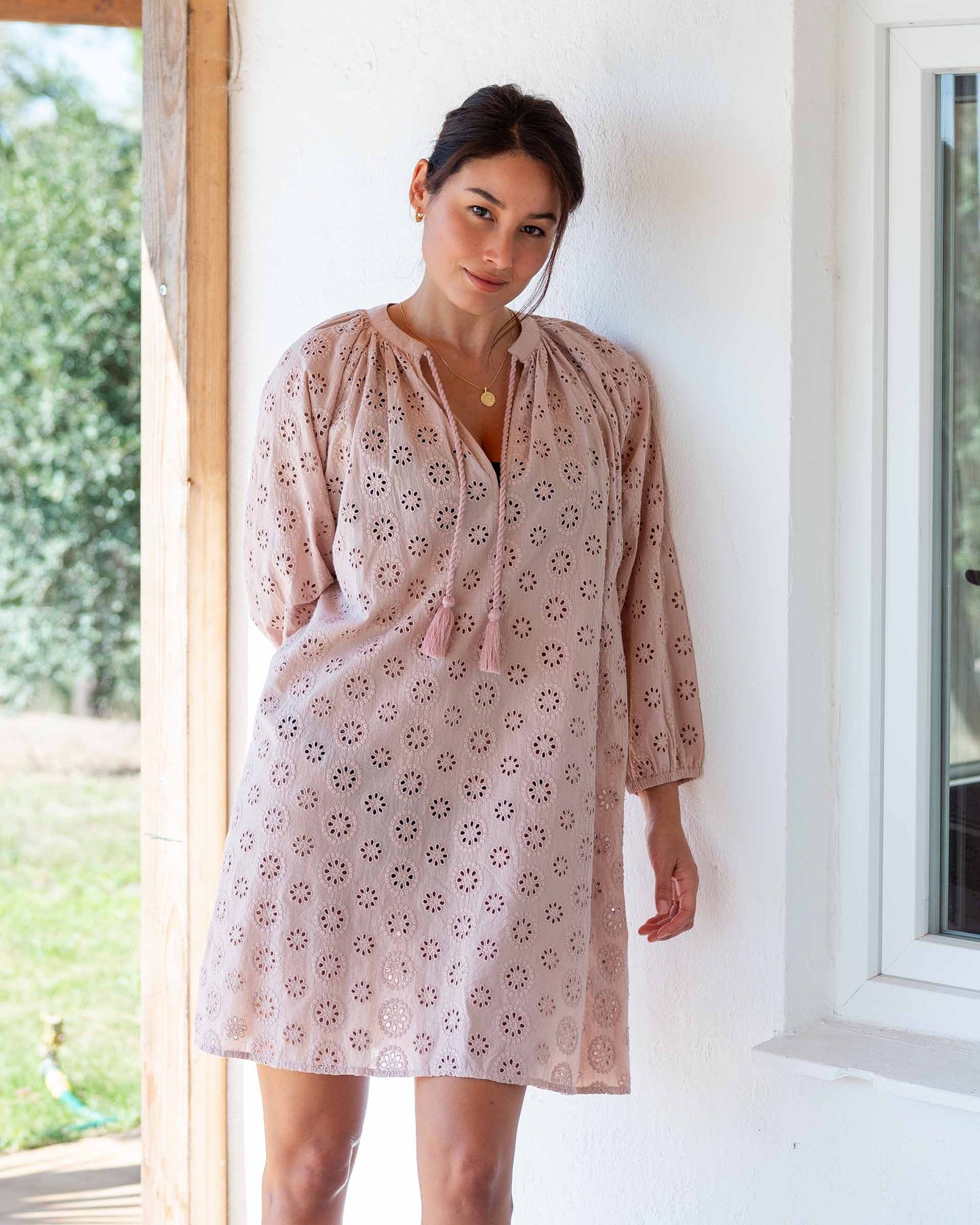 Daisy Eyelet Cover Up