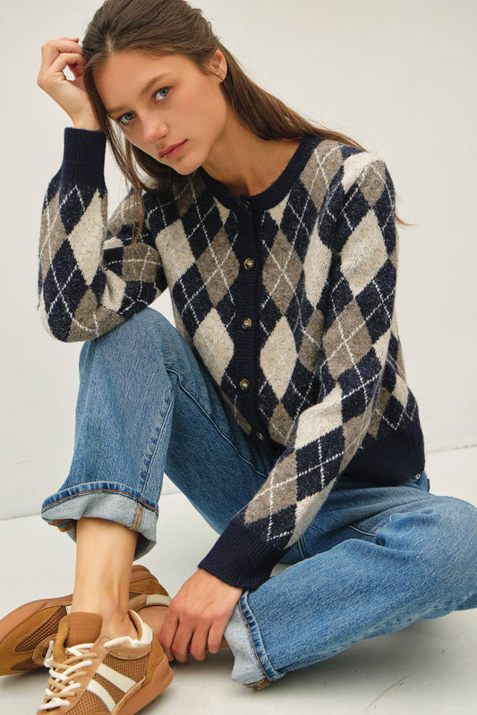 Argyle Cardigan