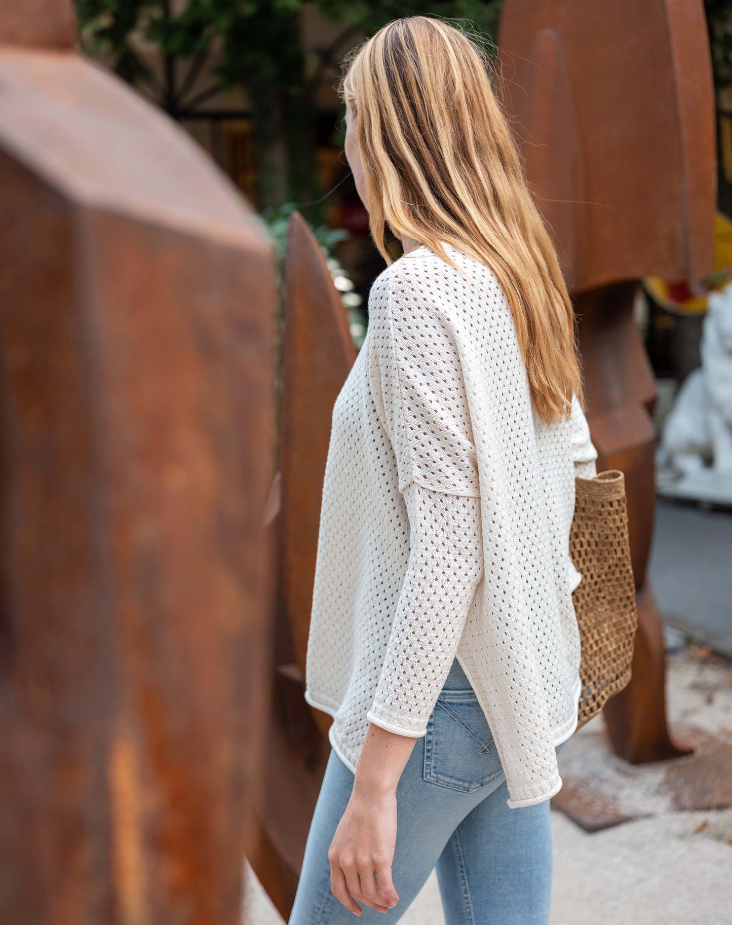 Catalina Cotton Pointelle Sweater
