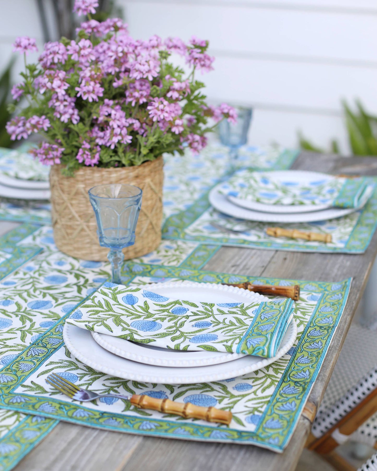 Napkin Pomegranate Blue, Set of 2