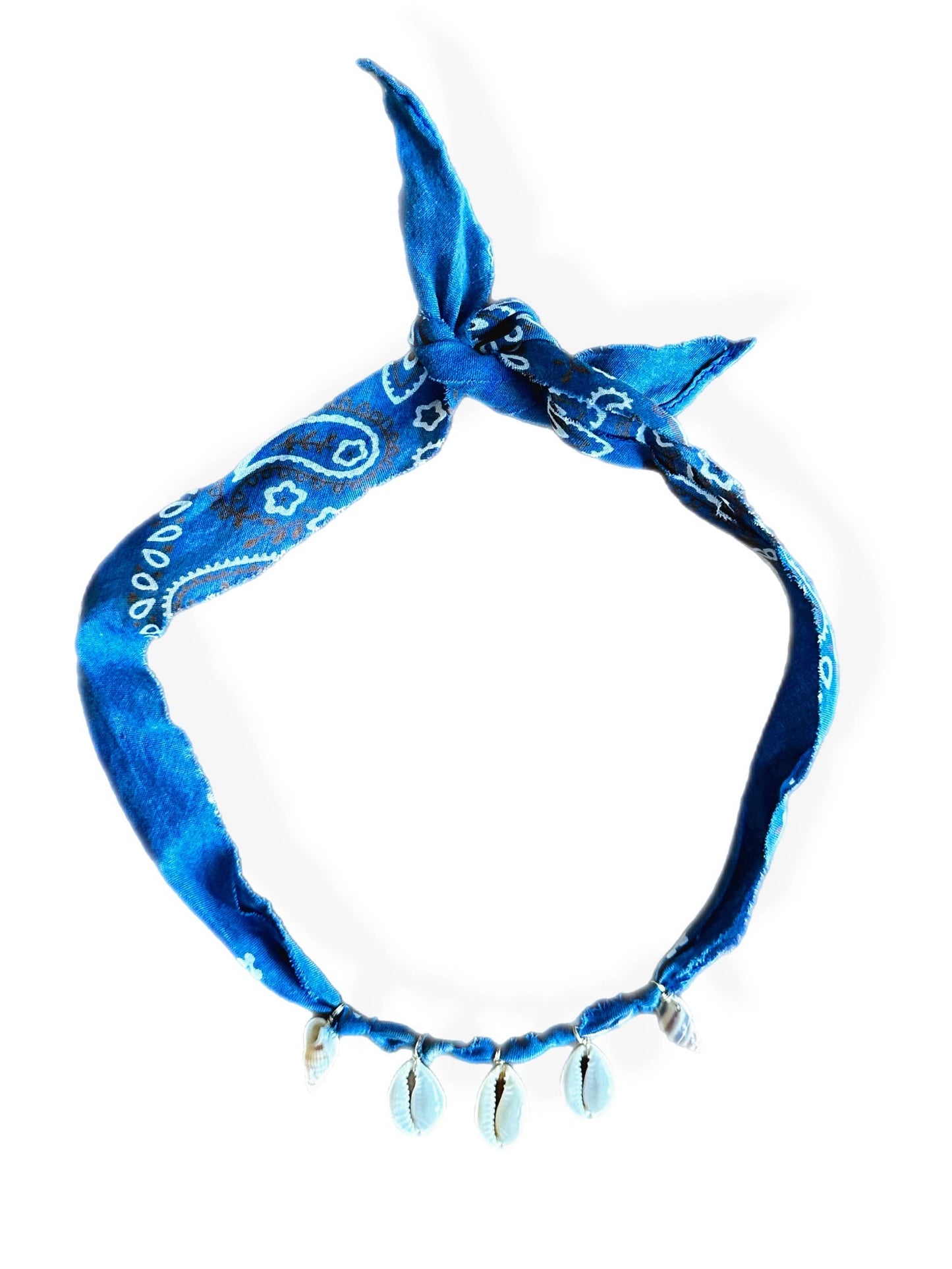 Bandana Shell Necklace: Turquoise