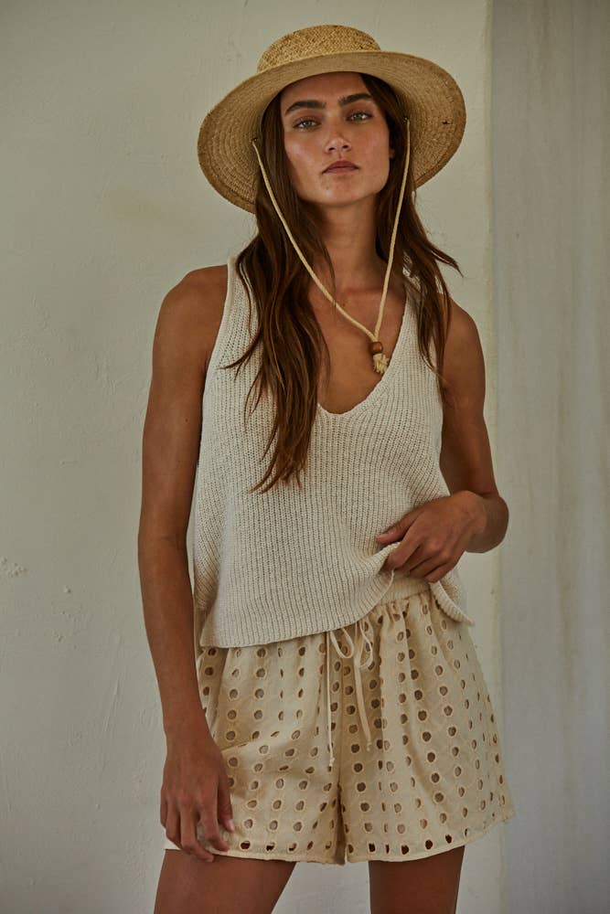 Crème Knit Tank