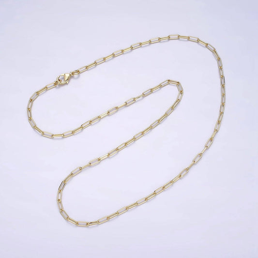 Paperclip Layering Chain Necklace:16"/18"/20"