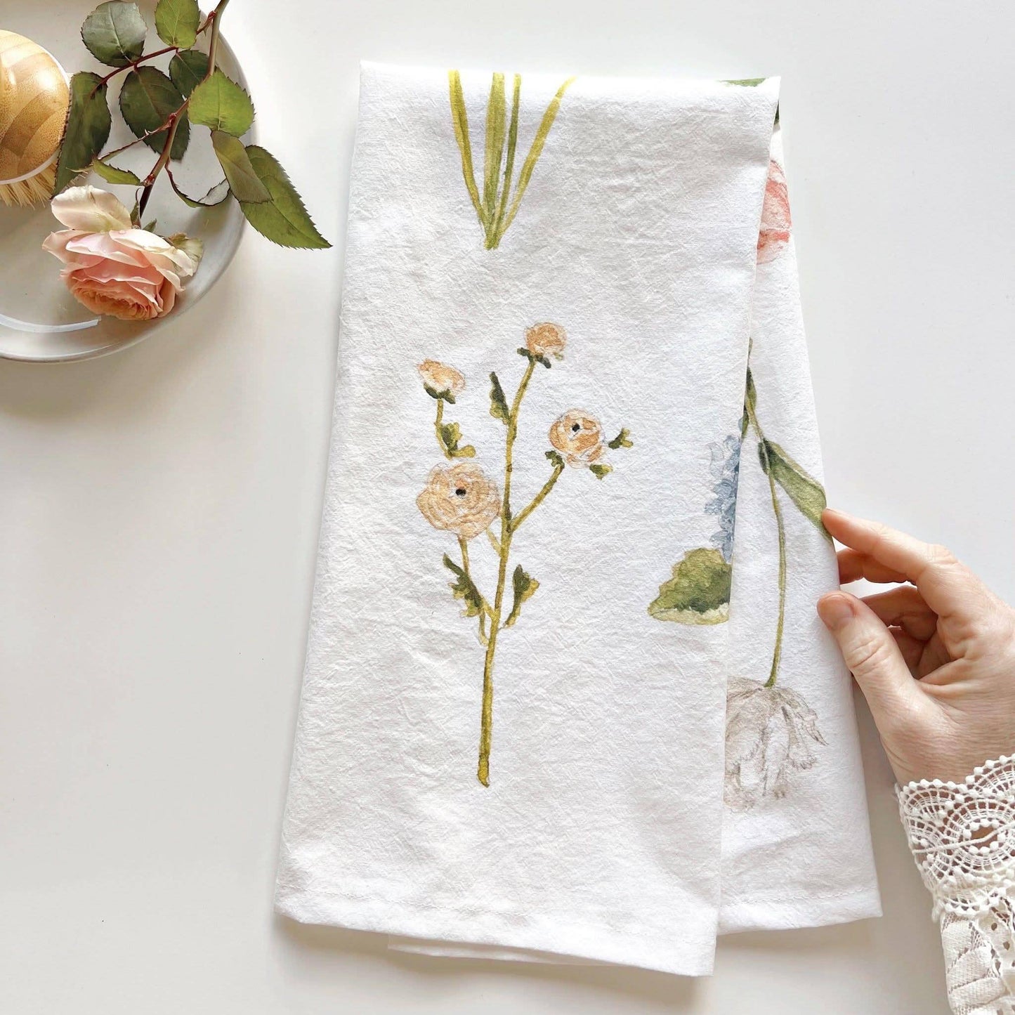 Garden Flowers Dish towel