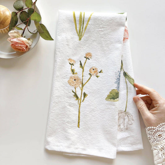 Garden Flowers Dish towel
