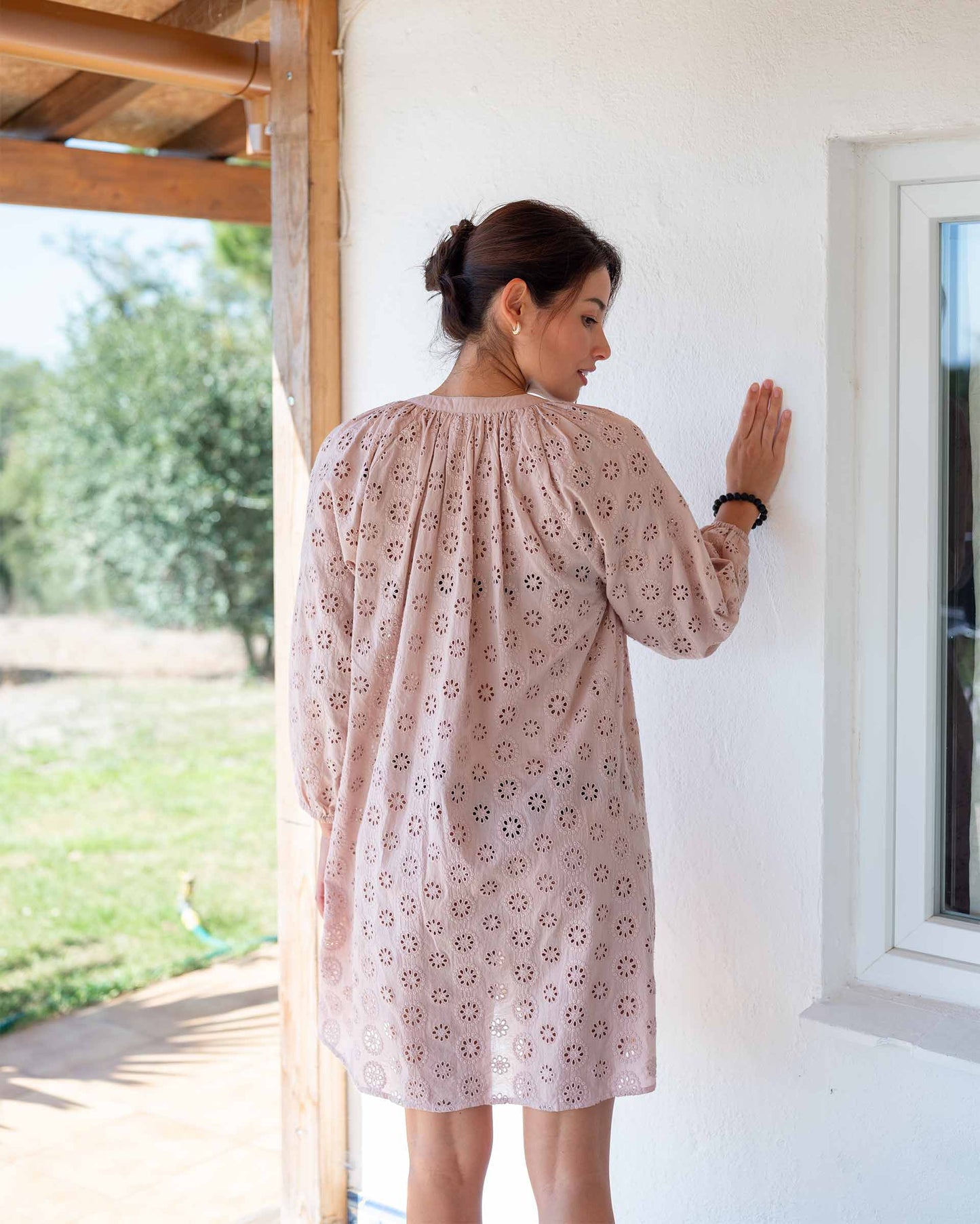 Daisy Eyelet Cover Up