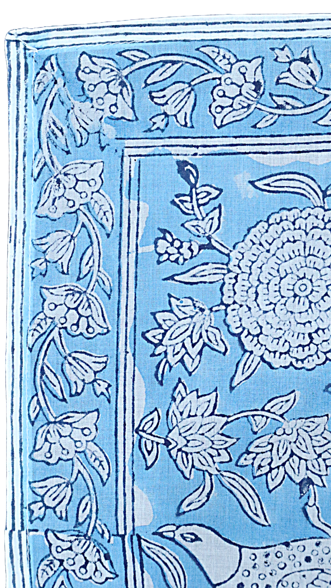 Blue Skies Block Print Bandana