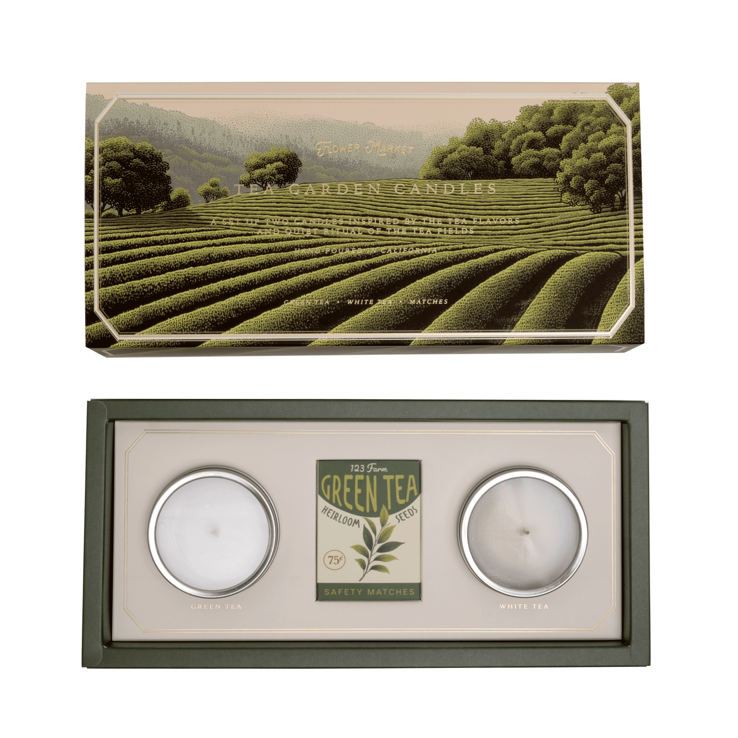 Tea Garden Candles Set