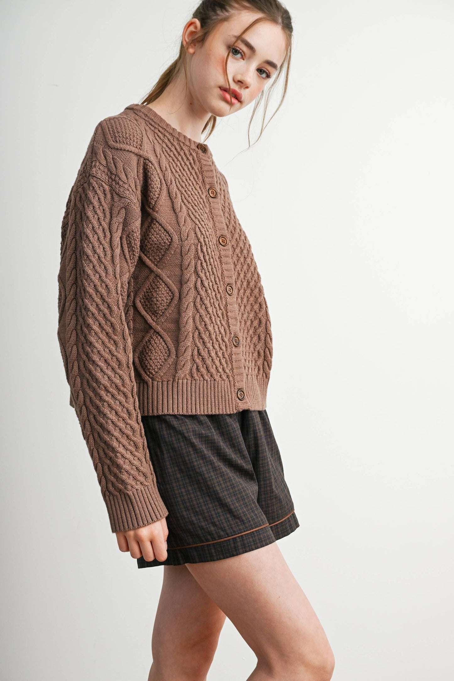 Jules Cable Knit Cardigan