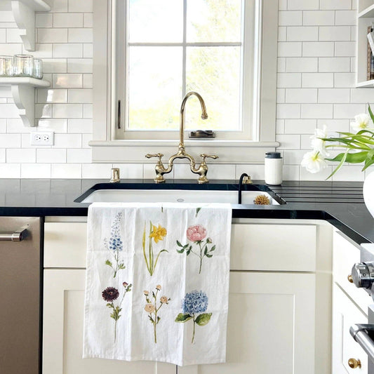 Garden Flowers Dish towel