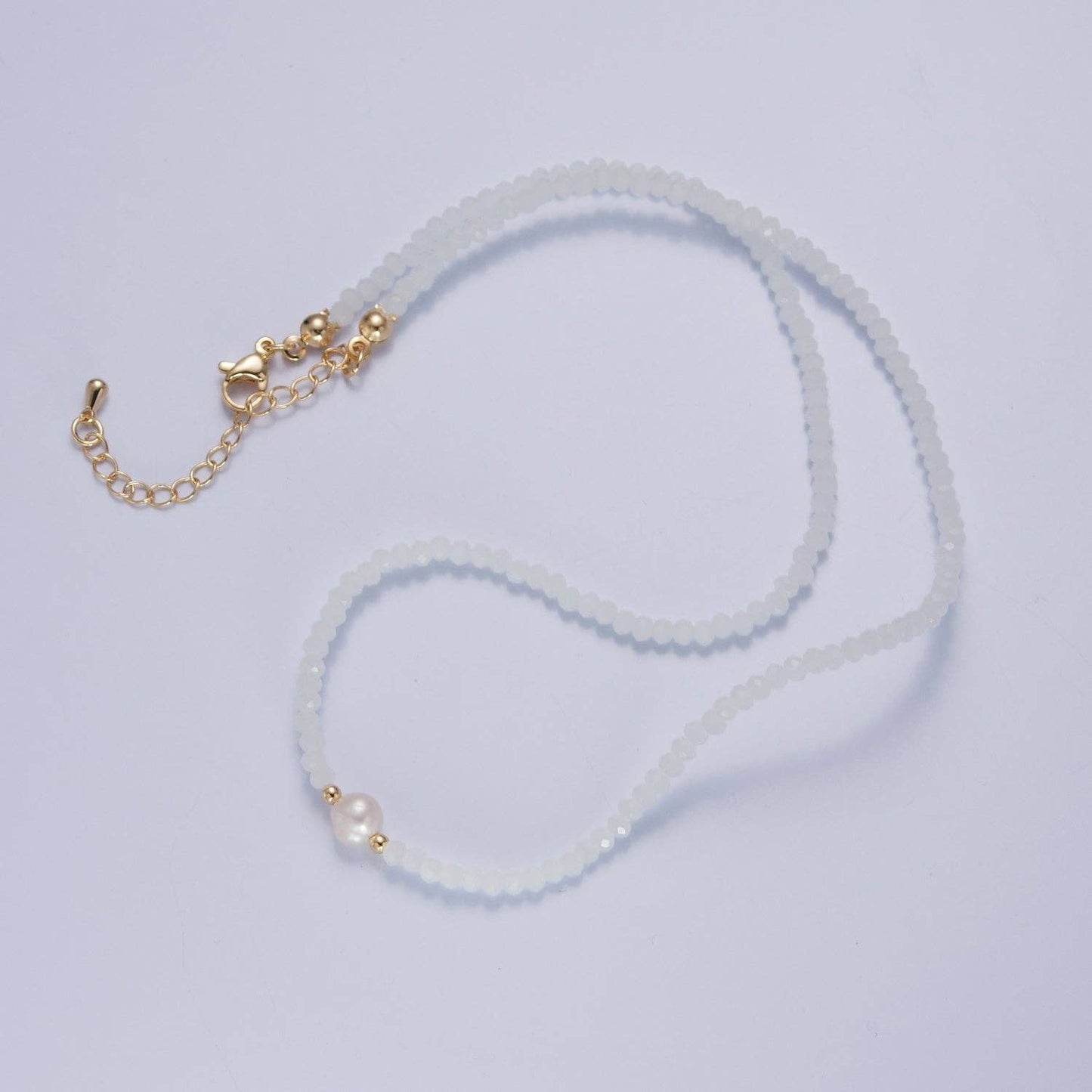 Dainty Glass Beaded Necklace