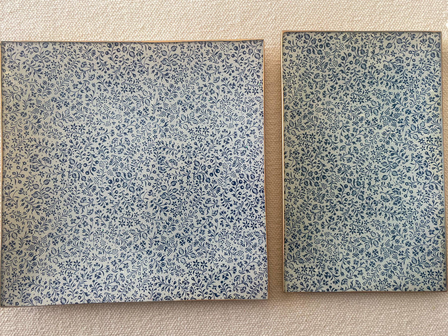 Handmade Decoupage Rectangular Glass Plate