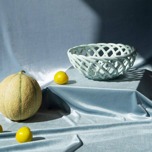 Large Ceramic Braid Basket