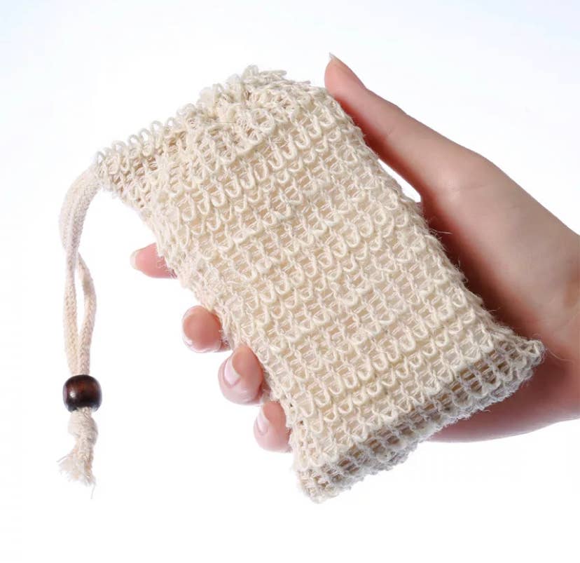 Sisal soap pouch with Soap