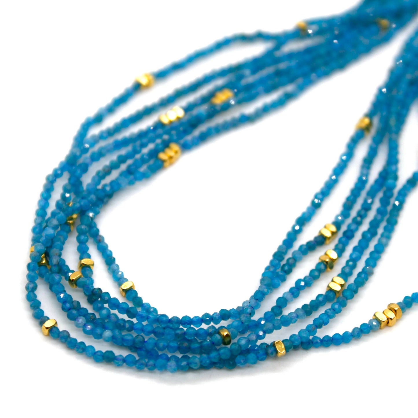 Apatite and Gold Necklace