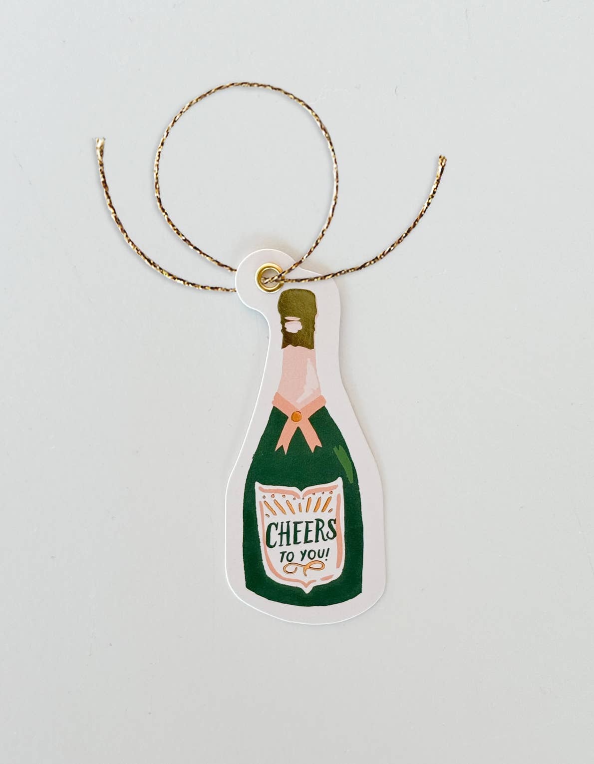 Champagne Bottle Gift Tags