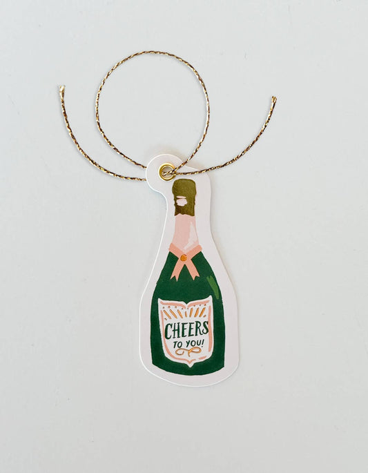 Champagne Bottle Gift Tags