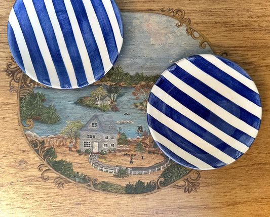 Portuguese Bold Stripe Mini Plate