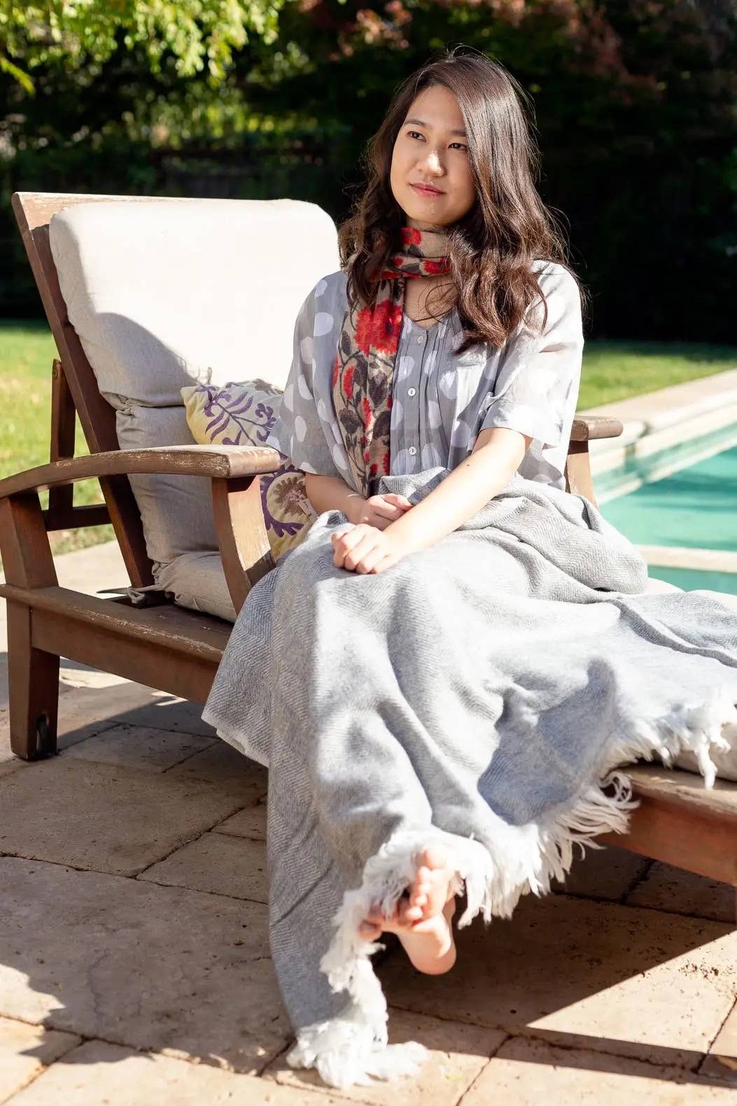 Herringbone Cashmere Blanket