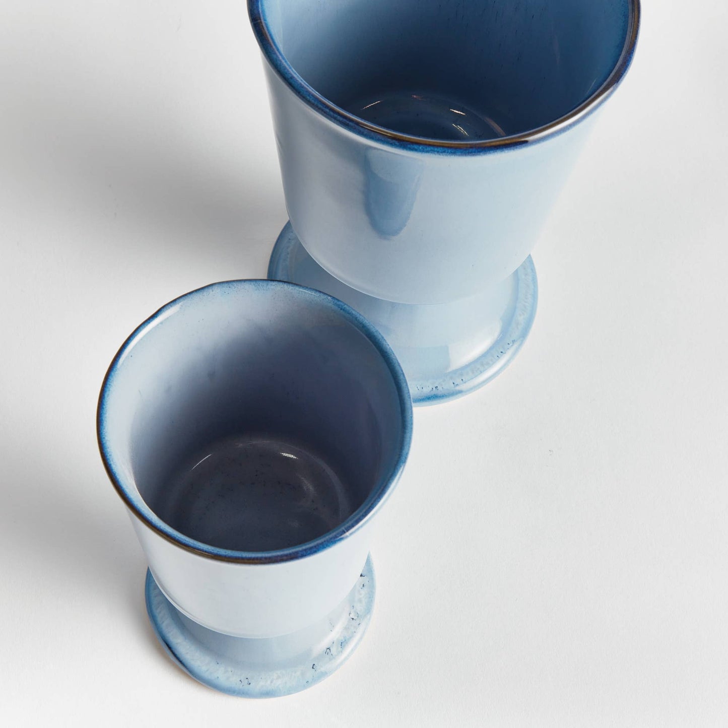 Kelcy Footed Cachepots, Blue