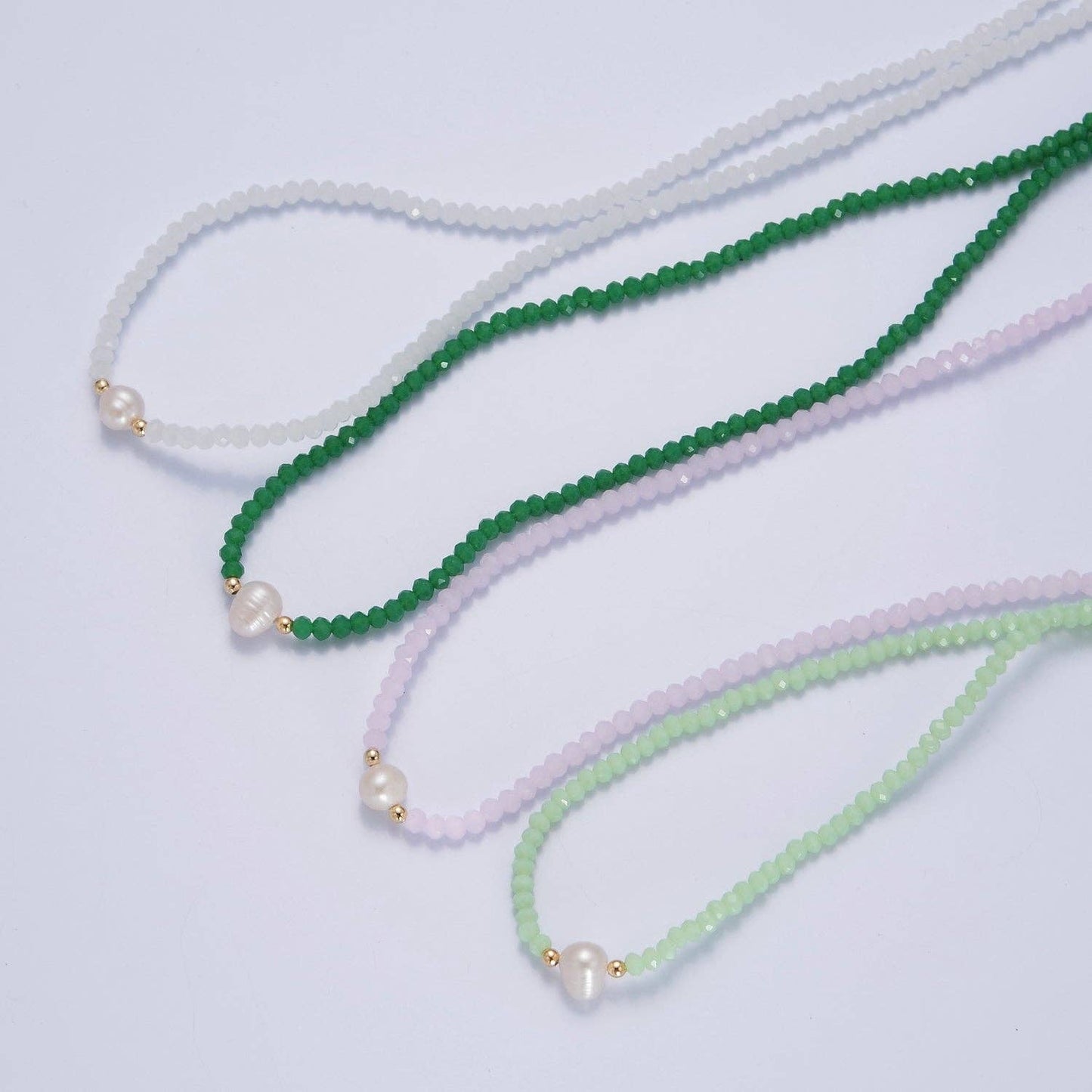 Dainty Glass Beaded Necklace