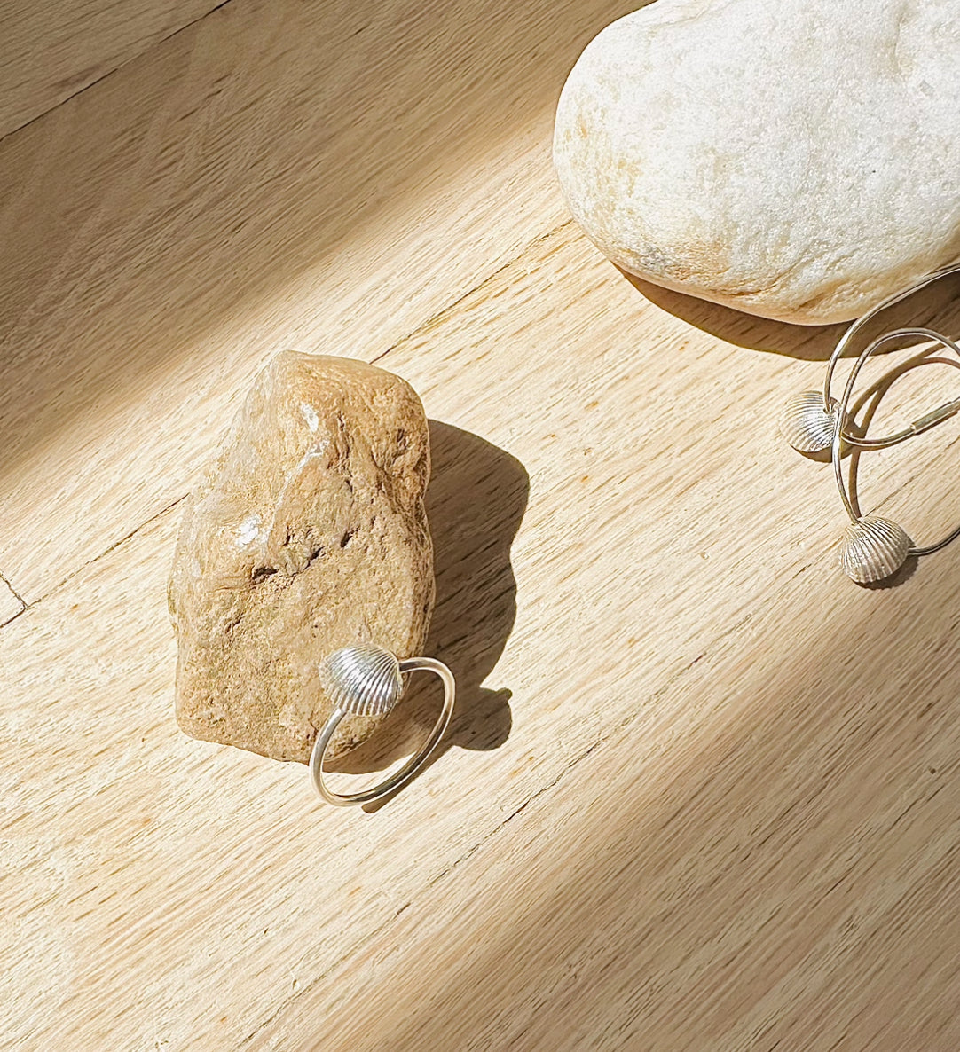 Silver Clam Shell Ring