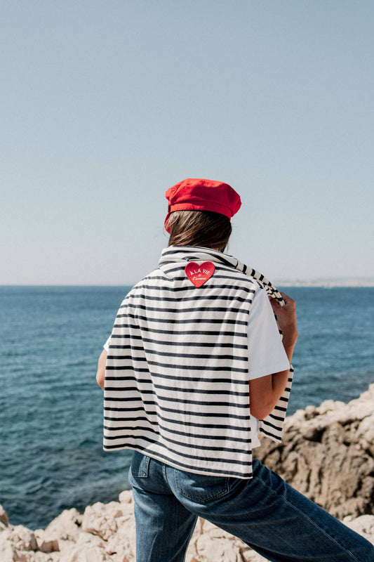 Stripe sailor top