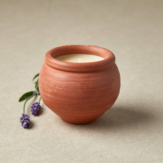 Lavender Beeswax Terracotta Candle