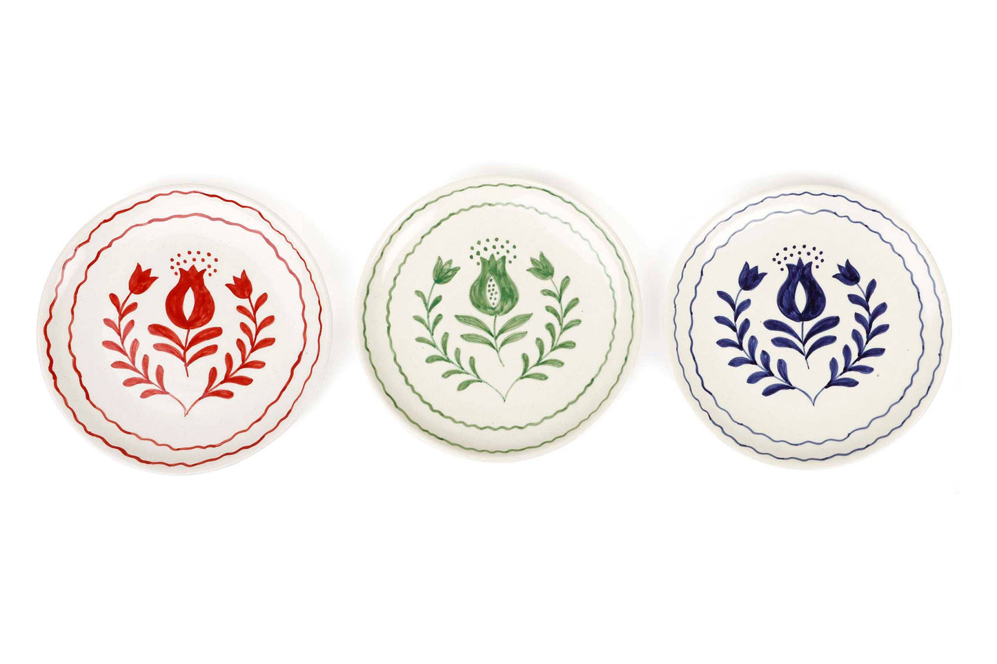 Blue Anaar Snack Plate , 7x7 Inches