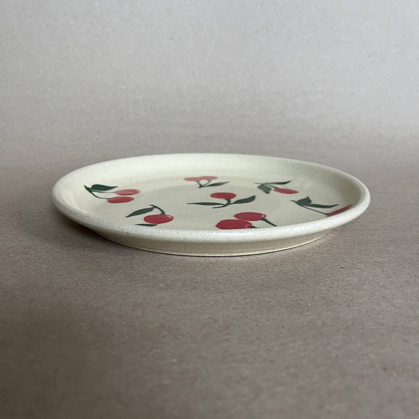 Red Cherries Lunch Plate