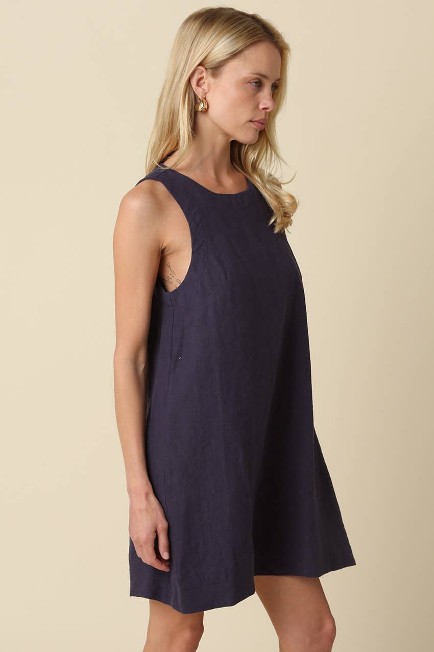 Lena Linen Mini Dress