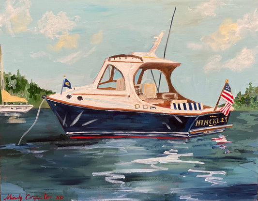 Picnic Boat Postcard