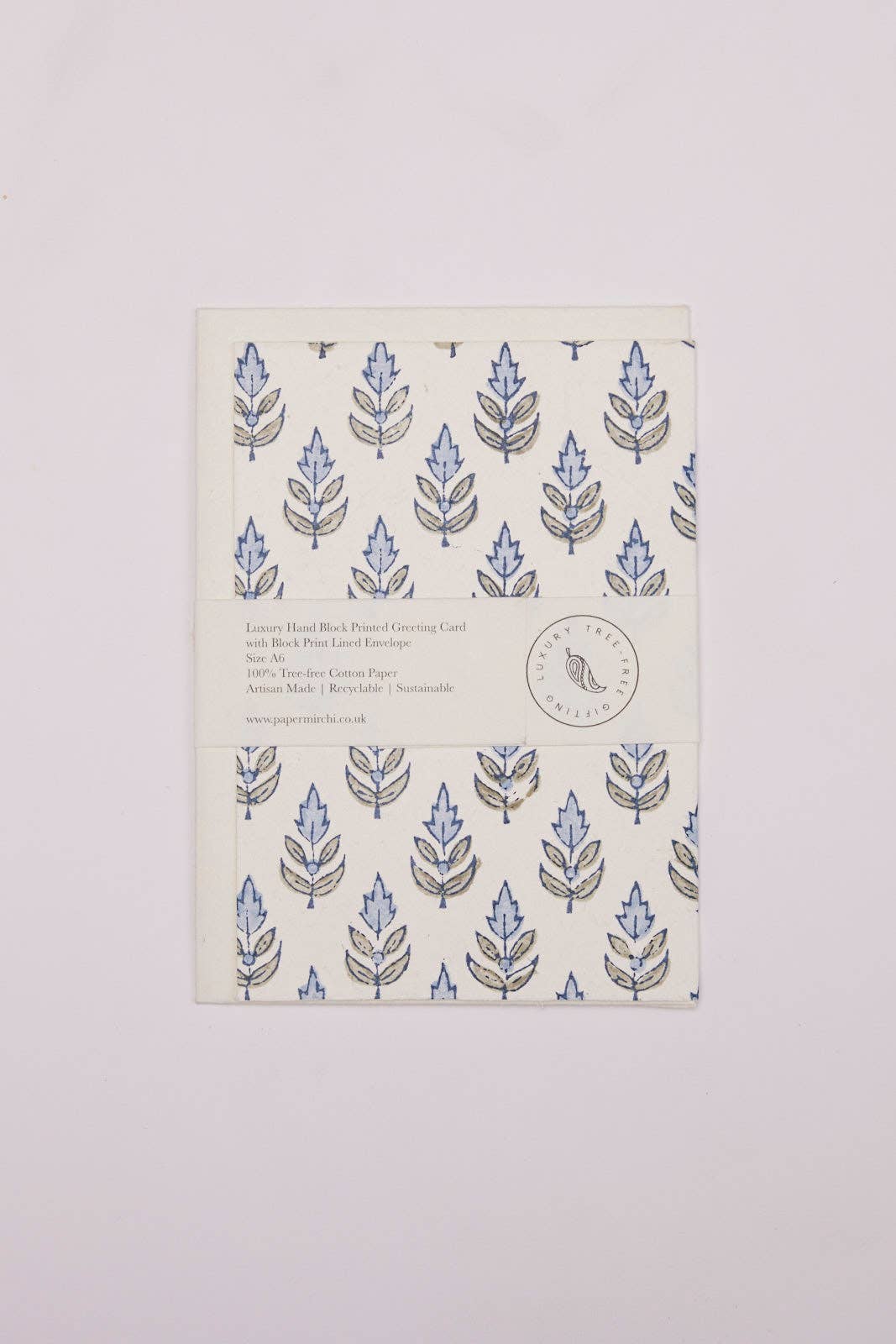 Mirchi Block Printed Greeting Card