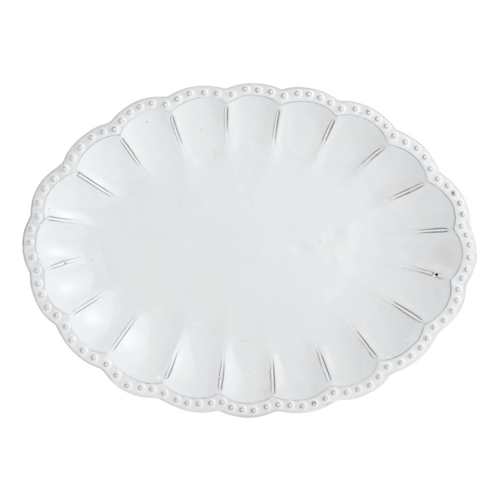 Arte Beaded Oval Platter