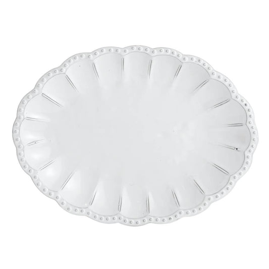 Arte Beaded Oval Platter