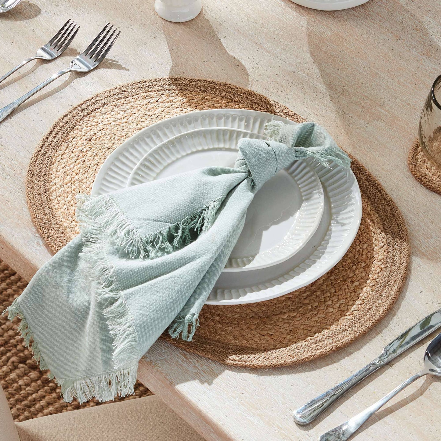 Jute Oval Placemats, Natural
