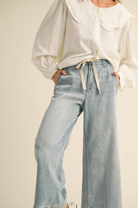 Washed Denim Coastal Pant